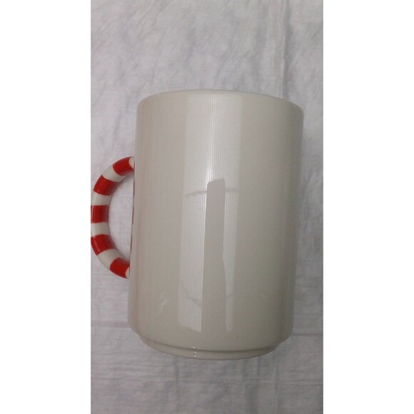 Starbucks Christmas Mug Candy Cane Striped Handle Siren - Picture 2 of 3